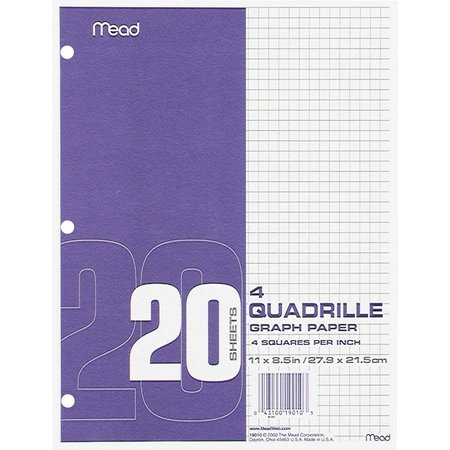 MEAD Paper, Graph, 4X4, 3Hp, We Pk MEA19010